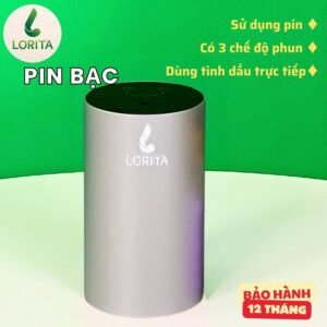 Máy xông tinh dầu LORITA PIN BẠC
