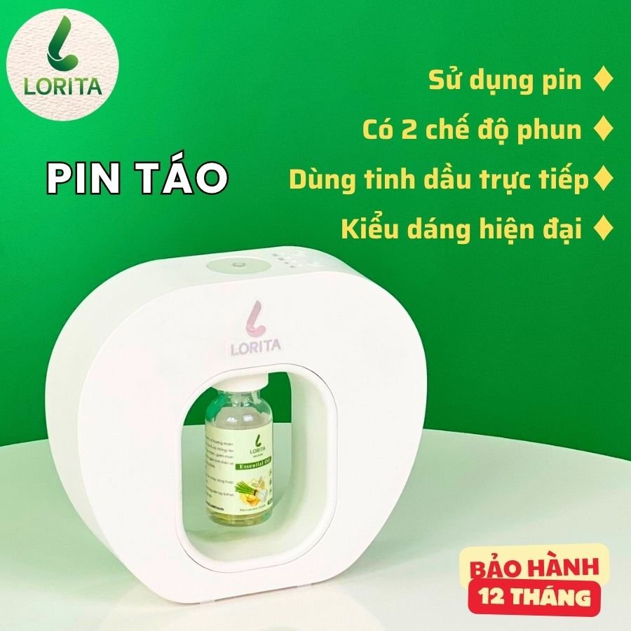 Máy xông tinh dầu LORITA PIN TÁO