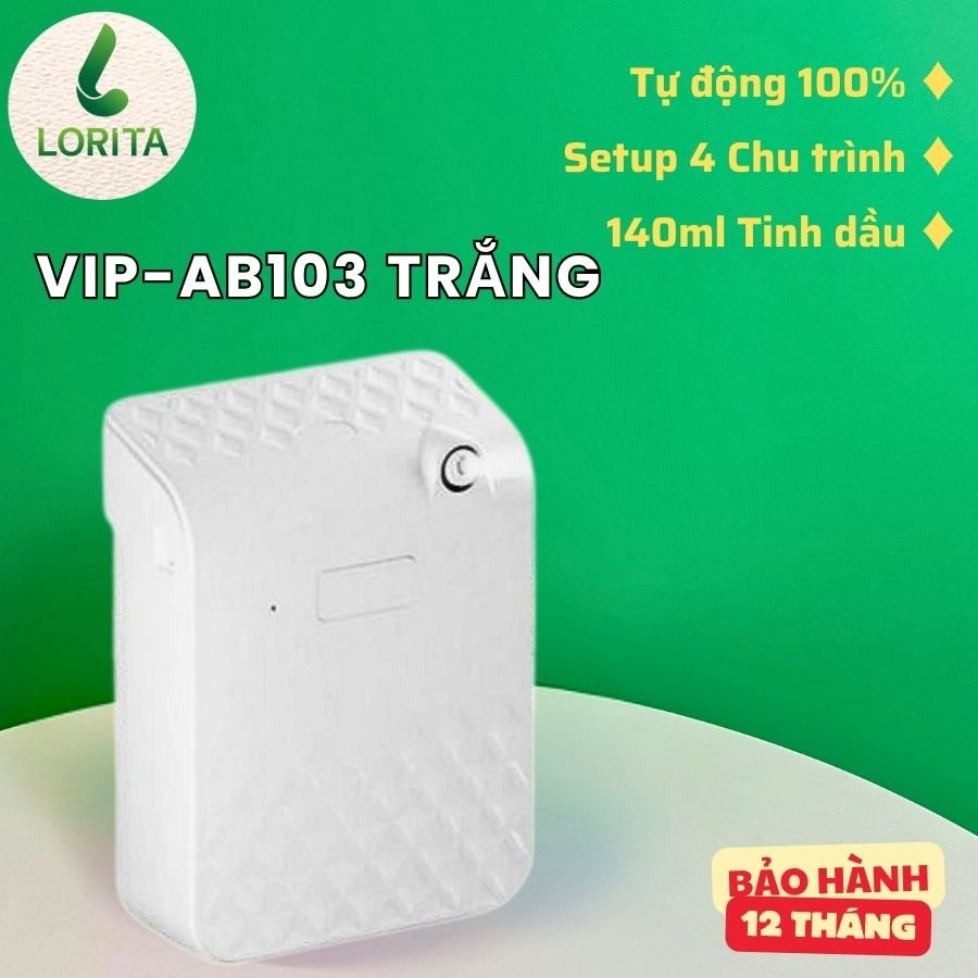 Máy xông tinh dầu LORITA VIP-AB103 TRẮNG