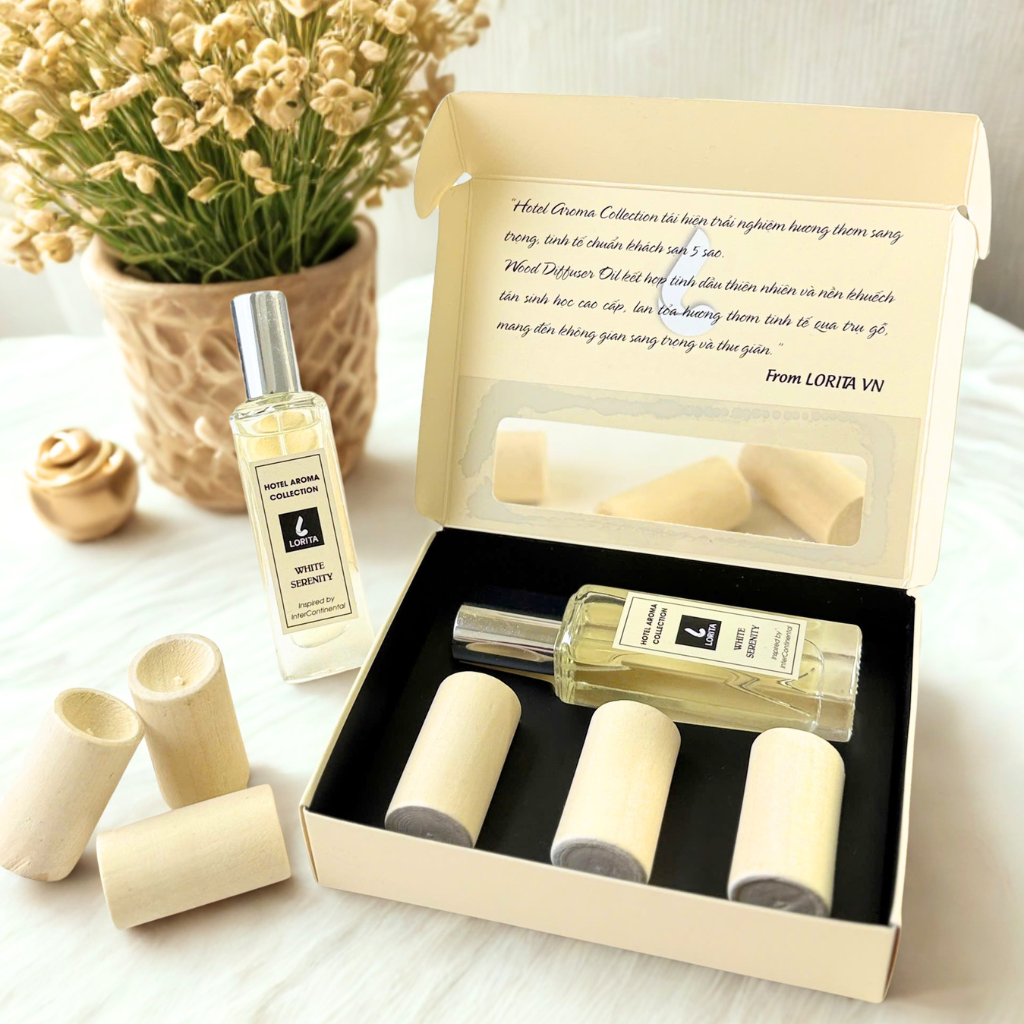 COMBO 3 TRỤ GỖ & TINH DẦU KHUẾCH TÁN INTERCONTINENTAL 30ML - Ảnh 7
