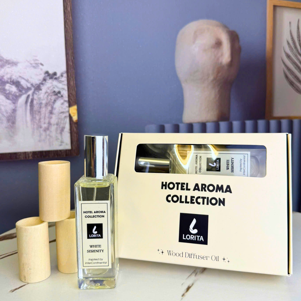 COMBO 3 TRỤ GỖ & TINH DẦU KHUẾCH TÁN INTERCONTINENTAL 30ML