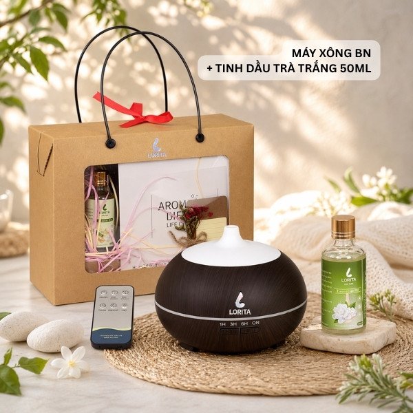 Hộp Quà Máy Xông Tinh Dầu LORITA – Set Quà Tặng Doanh Nghiệp Sang Trọng Giá Tốt - Ảnh 8