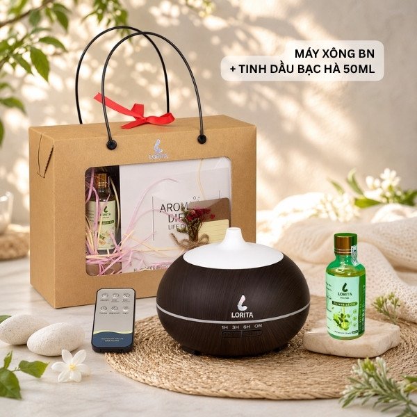 Hộp Quà Máy Xông Tinh Dầu LORITA – Set Quà Tặng Doanh Nghiệp Sang Trọng Giá Tốt - Ảnh 5