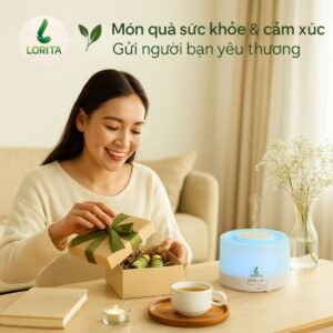 Alternative view of Hộp Quà Máy Xông Tinh Dầu LORITA – Quà Tặng Sức Khỏe Cho Những Dịp Quan Trọng