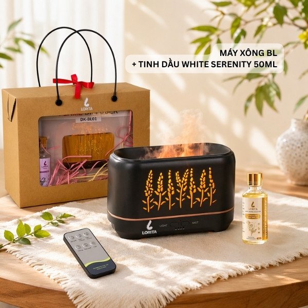 Hộp Quà Máy Xông Tinh Dầu LORITA – Set Quà Tặng Doanh Nghiệp Sang Trọng Giá Tốt