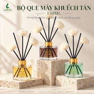 Bộ Que Mây Tinh Dầu 150ML - Golden Essence - Ảnh 5