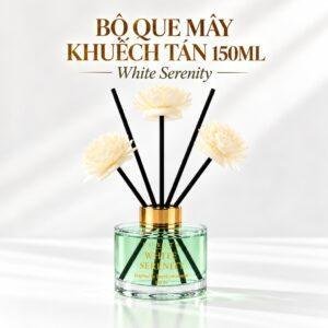 Bộ Que Mây Tinh Dầu 150ML - White Serenity